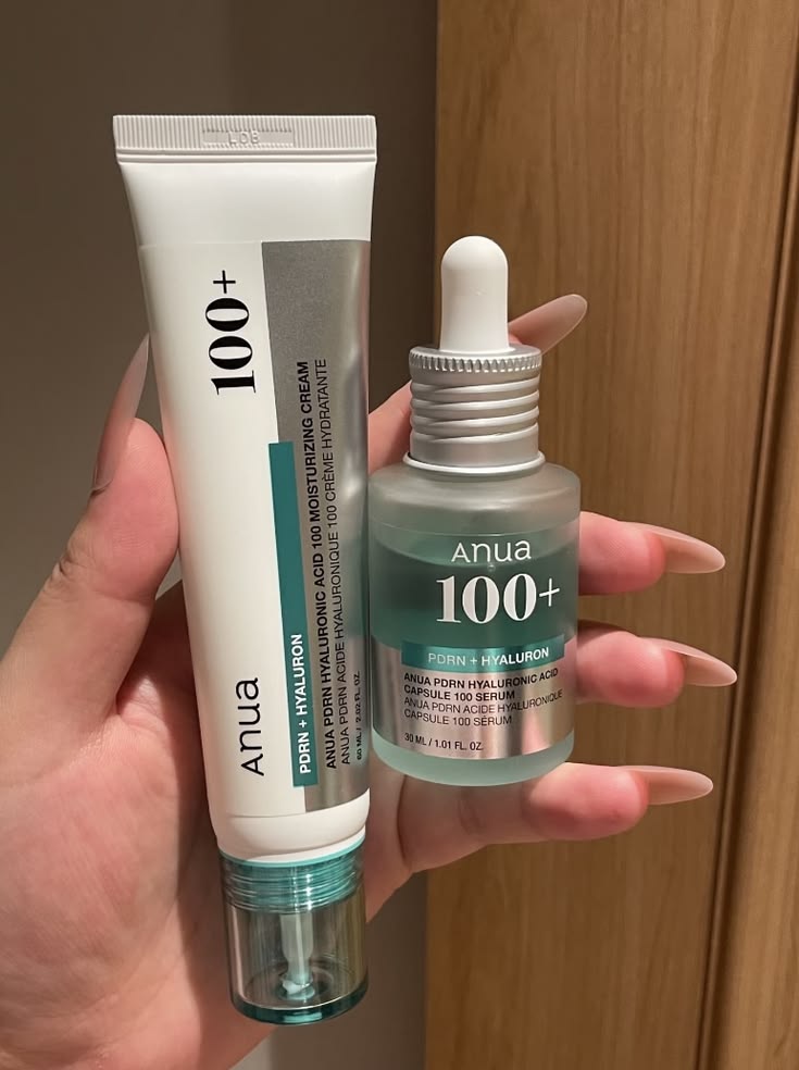Anua PDRN Hyaluronic Acid Serum & Moisturizing Cream Set – Hydrating Skincare Duo