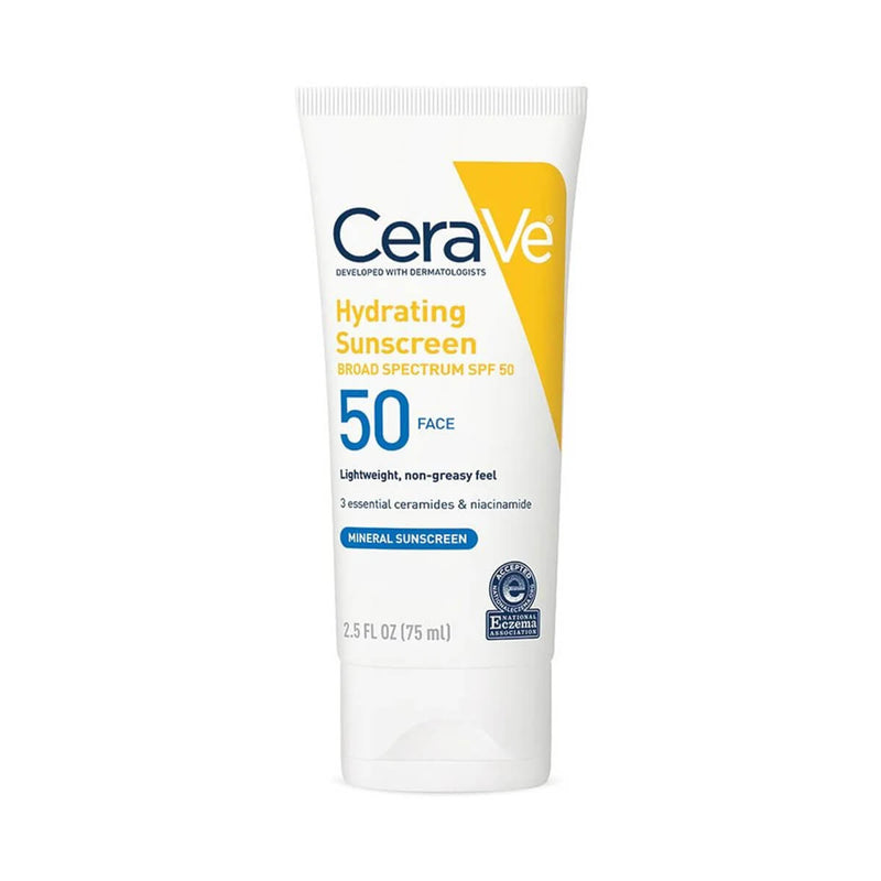 Cerave Hydrating Sunscreen SPF 50 Face Lotion Skincare