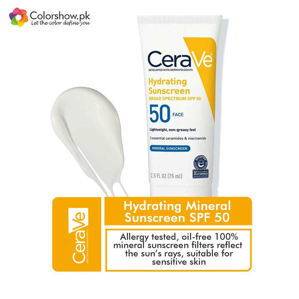 Cerave Hydrating Sunscreen SPF 50 Face Lotion